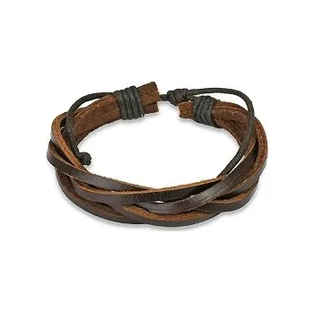 Náramek Šperky4U Kožený náramek z přírodní kůže - NR1005