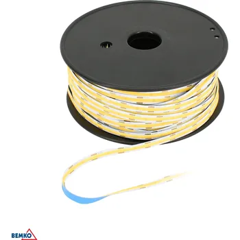 Žárovka Bemko LED pásek 12V DC COB 24000LED 50m 7W/m IP20 neutrální bílá