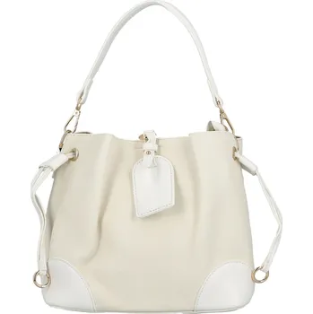 Kabelka Dámská kabelka na rameno krémová/bílá - Firenze Lamisia bílá