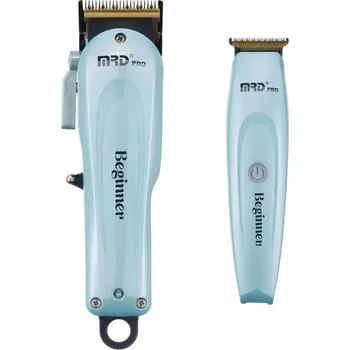 Strojek na vlasy Sada střihacího a konturovacího strojku MRD Pro Beginner set - Blue