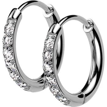 Módní doplněk Šperky4U Ocelové náušnice - kruhy 13mm - OPN1974-13