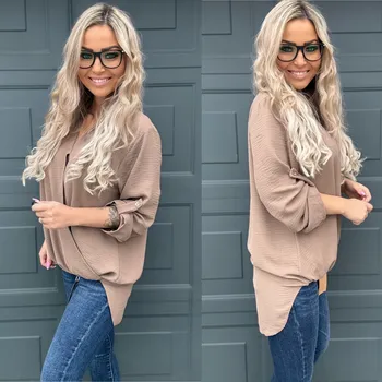 Dámská tunika Prodloužená tunika AILA Barva: Hnědá