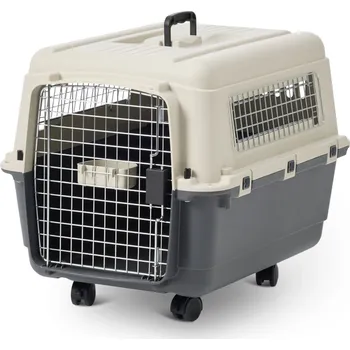 přepravka pro zvíře Feria přepravka s kolečky - Velikost 4 (S): Š 51 x H 67 x V 47 cm antracitová/béžová