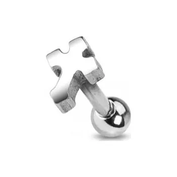 Piercing Šperky4U Cartilage piercing do ucha - kříž - CP1034