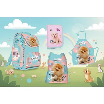 Zvýhodněná školní sada set Pes 4 ks ERGONOMICKÝ BATOH aktovka My Little Friend Pes