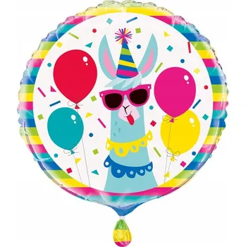 Balónek Fóliový balónek k narozeninám Lama, 46 cm