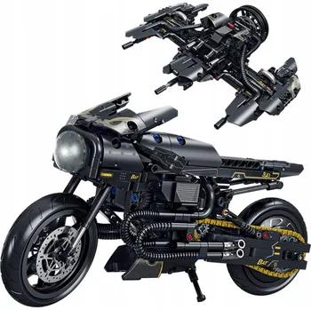 ostatní stavebnice |FORANGE| Černý Motocykl Old School Stavebnice Stavebnice 571 dílů