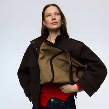 Kabelka Reserved - Semišová kabelka shopper - béžová - 744CP-08X - 744CP-08X-ONE