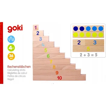 Dřevěná hračka Učení počítání, Goki