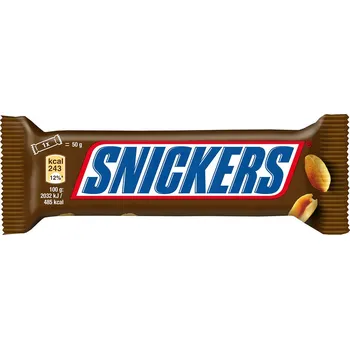 Cukrovinka Snickers 50g cena za kartonové balení (Kartonové balení : 40 ks)