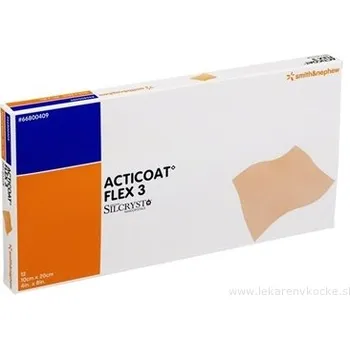 Smith & Nephew Medical Ltd. ACTICOAT FLEX 3 Krytí na rány 10 x 20 cm s nanokrystalickým stříbrem 12 ks