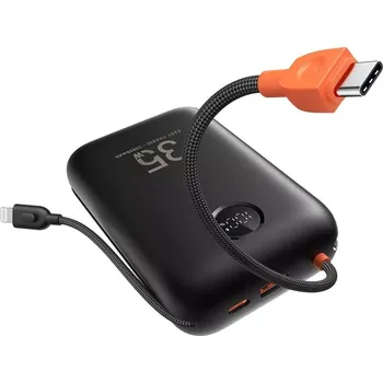 Veger Powerbank 30000 mAh s vestavěnými kabely Type C / Lightning Pd Qc3.0 35W K3 (W3018) black