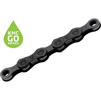 Komponent pro jízdní kolo KMC X12 WAXED BlackTech 126 článků (Řetěz KMC X12 WAXED BlackTech126 článků 12)