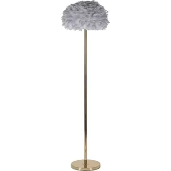 Stojací lampa Stojací lampa Feathers 170 cm šedá/zlatá