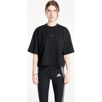 Dámské tričko Tričko adidas Yoga Motion Waffle T-Shirt Black L
