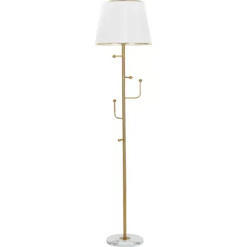 Stojací lampa Stojací lampa Hanger 173 cm zlatá/bílá/mramor