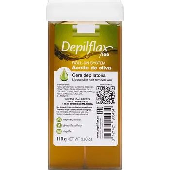 Přípravek na depilaci a epilaci ACTIVESHOP DEPILFLAX 100 Depilační vosková rolka - olivová 110g