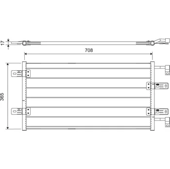 Výparník klimatizace Kondenzátor, klimatizace VALEO 817645