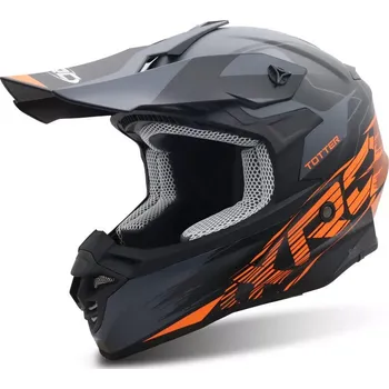 Helma na motorku XRC Totter blk/grey/orange vel. 2XL