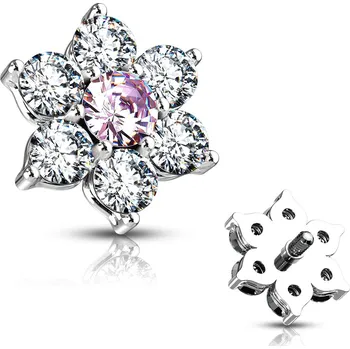 Piercing Šperky4U Microdermal kytička - ozdobná část - MD007-CP