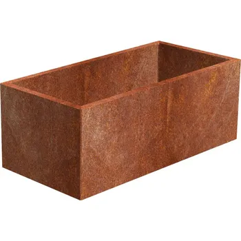 Květináč Line Zahradní květináč 60 x 120 x 50 cm, corten CORGARDEN 1007, rezavá
