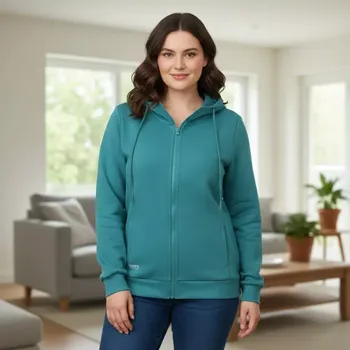 Dámská mikina Dámská tyrkysová mikina Benter 55074 XL-4XL