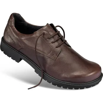 Pánská zdravotní obuv Pánské šněrovací polobotky, hladká useň, hnědá: 48