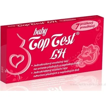 Diagnostický test Baby Top Test LH ovulační - 7 proužkový 7 ks
