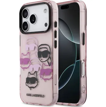 Telefonní příslušenství Karl Lagerfeld IML Multi K&CH Heads zadní kryt pro iPhone 17 Pro Pink