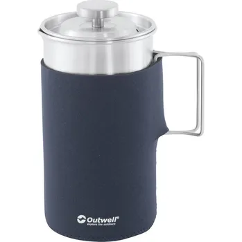 Příprava kávy French press Outwell Java Coffee Press Barva: modrá/šedá