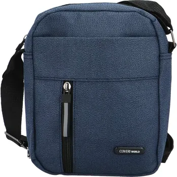 Kabelka Stylová pánská textilní crossbody taška Coveri Vitold, modrá