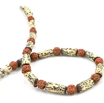 Náhrdelník Pánské korálky na krk z areky a rudrakshy