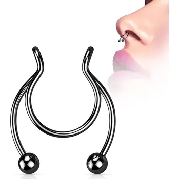 Piercing Šperky4U Falešný piercing do nosu - septum - ST0017-K
