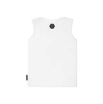 Pánské tričko PHILIPP PLEIN T-Shirt 27823 Bílá Regular Fit 16