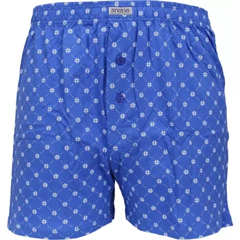 Trenýrky Pánské trenky Andrie s jemným vzorem PS 5966 modrá velikost 3XL