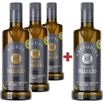 Rostlinný olej 3x Prémiový olivový olej Casas de Hualdo Picual 500 ml + LÁHEV ZDARMA