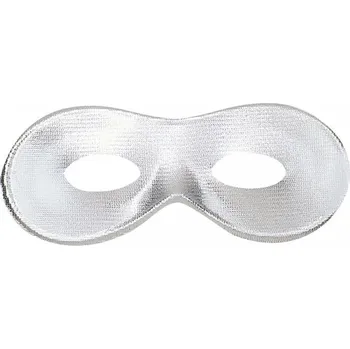 Karnevalový doplněk Ptákoviny CB Škraboška stříbrná dospělá