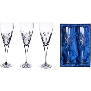 Sklenice Bohemia Crystal sada 2 broušených sklenic na červené víno, Brus Větrník