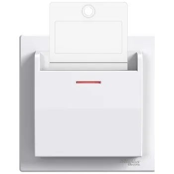 vypínač ASFORA Spínač pro hotelové karty, bílá SCHNEIDER EPH6200121