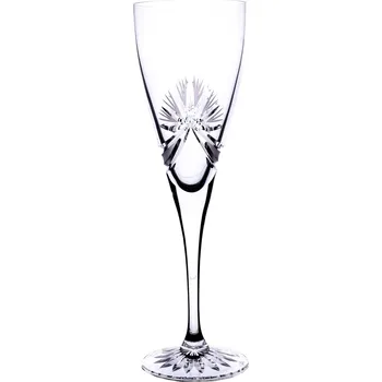 Sklenice BOHEMIA CRYSTAL Broušené sklenice na bílé víno Bohemia Crystal Fiona. 6 ks. brus Mašle