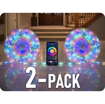 LED páska Smart LED dekorační řetěz 20m, 5.5W, RGB, IP65/2-PACK! [ML61625]