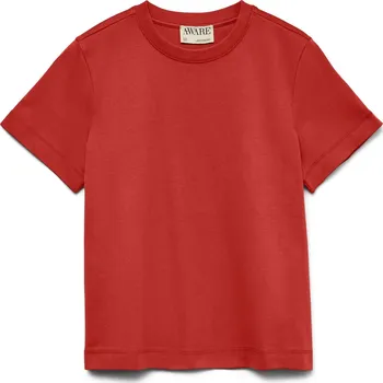 Dámské tričko Vero Moda Aware basic triko Naima červené Velikost: XS