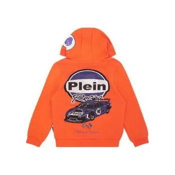 Pánská mikina PHILIPP PLEIN Mikina 28179 Oranžová Regular Fit 6