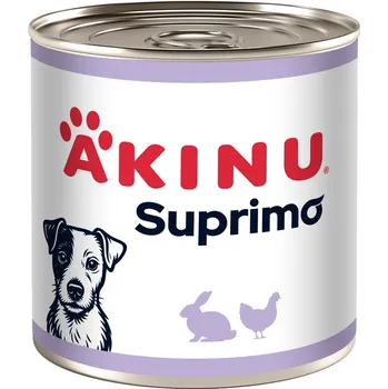 Krmivo pro psa Akinu SUPRIMO Mleté s králičím konzerva pro psy 400 g