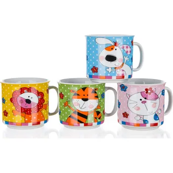 BANQUET Hrnek 210ml ANIMALS mix dekorů, keramický
