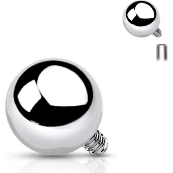 Piercing Šperky4U Náhradní kulička TITAN, závit 1,2 mm - TIT1067-1204
