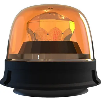 Maják Magnetický zábleskový maják 10 LED, oranžový, 7 režimů