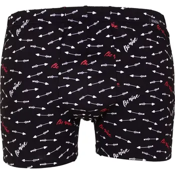 Boxerky Pánské modalové boxerky Andrie s potiskem PS 5952 černá velikost L