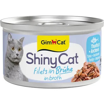 Krmivo pro kočku 6x70g GimCat ShinyCat - tuňák a ančovičky