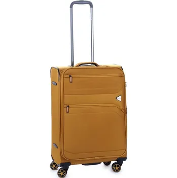 Střední cestovní kufr na kolečkách s rozšířením 80l Snowball 21505 žlutá